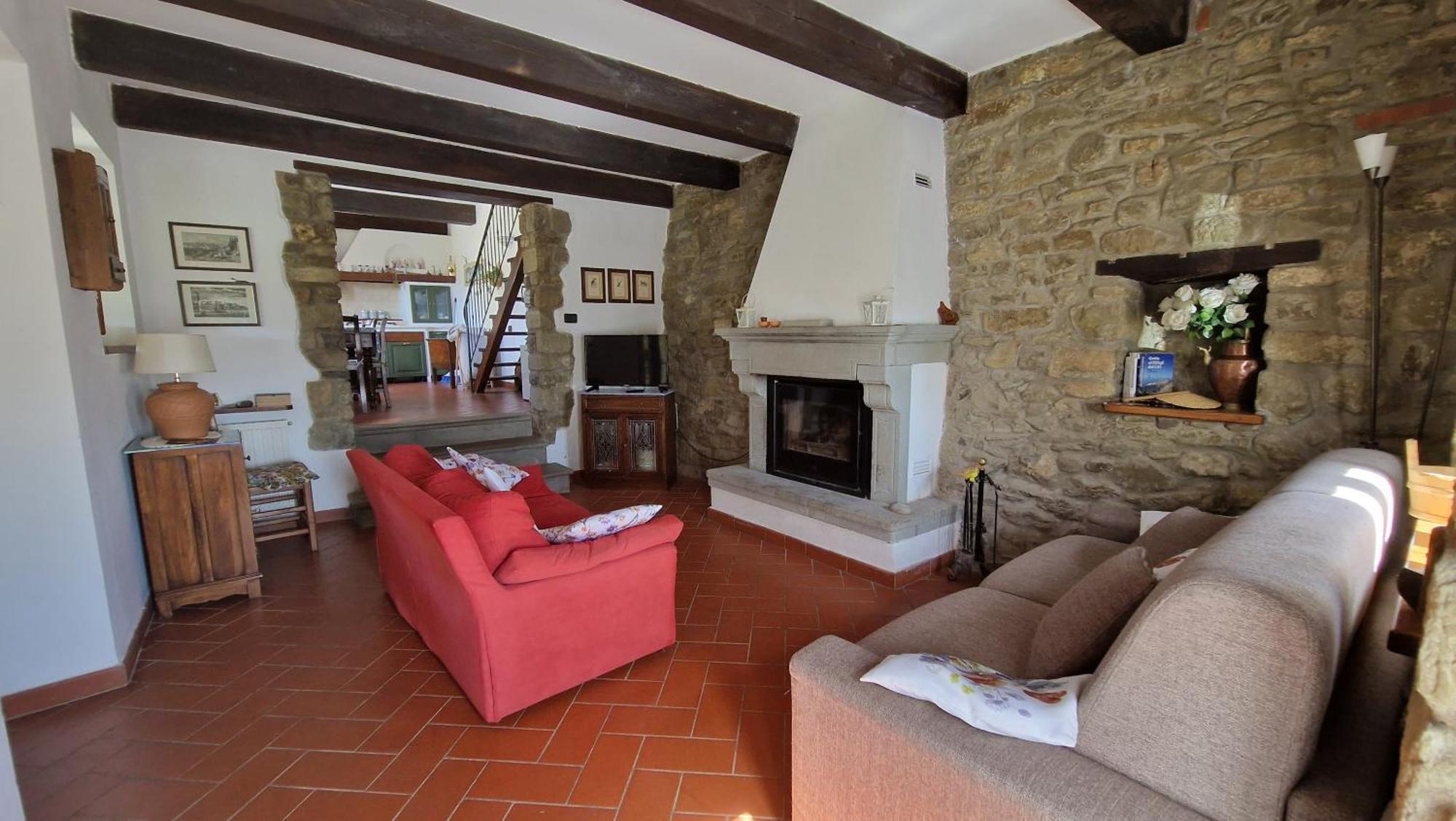 La Sala Vecchia - Lovely Tuscan Holiday House Badia Prataglia, Casentino Valley Chiusi della Verna Exterior photo
